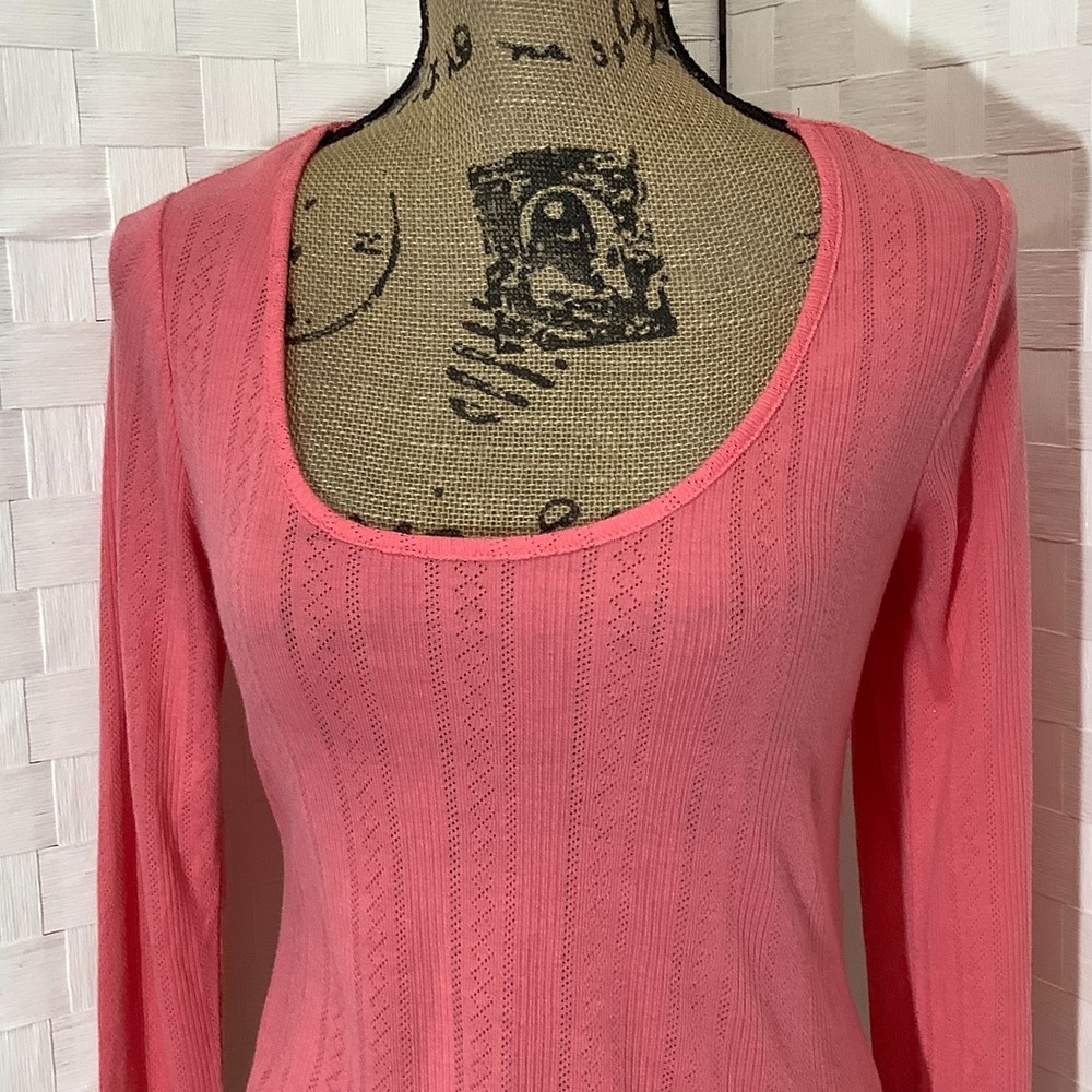 NWT belle du jour coral open back top size large - Picture 6 of 8